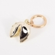 Gold Plated Fortune Cookie Box Keyring.